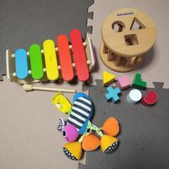 おもちゃセット　ミキハウス、木琴、ブルブルおもちゃ