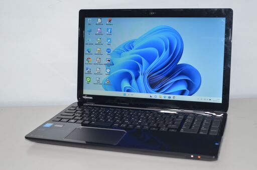 中古良品ノートパソコン 東芝 T554/45KB3D Windows11+office core i3-4005U/メモリ8GB/爆速SSD256GB/15.6インチ/WEBカメラ/無線/DVDマルチ