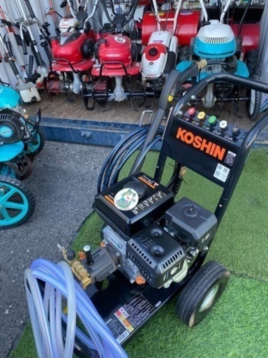 【高圧洗浄機】農機具洗い･洗車に･お家の清掃に4.7馬力エンジン【電動工具高価買取＆販売リサイクルSHOPアールワン田川】