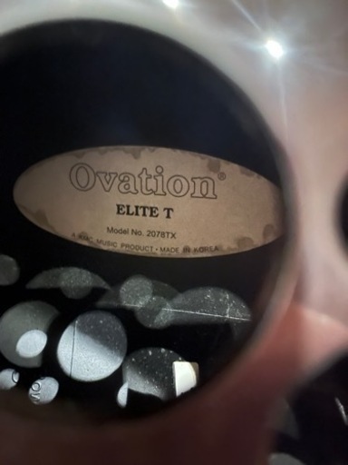 プリアンプのみ撤去済ケーブルは残置】Ovation 2078TXエレアコ