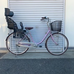 ☆前後タイヤ新古品☆   ブリヂストン26型　内装3段LEDオート軽快車　子供乗せ付き　防犯登録料込価格︎‼︎