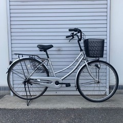 ☆前後タイヤ新古品☆ 26型 内装3段LEDオート軽快車 防犯