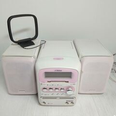 ミニコンポ CD MD カセット AM/FM ラジオ Victo...