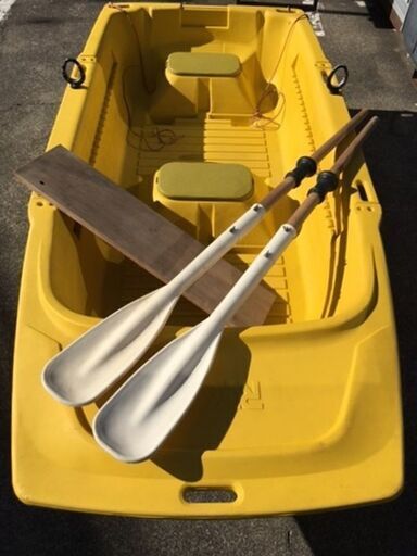 【美品・良品/生産終了品/希少】 RYOBI/リョービ　BOAT ACE/ボートエース　ROB-25　2人乗り　イケス/生け簀付き×2・オール×2・椅子板1枚
