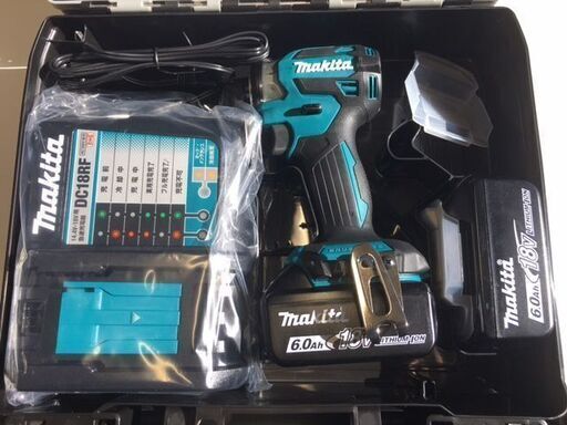 【2024年1月12日購入/新品・未開封品】 makita/マキタ　18V 充電式インパクトドライバ　TD173DRGX/青　本体＋バッテリ/BL1860B×2個＋充電器/DC18RF