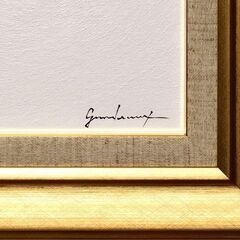 しっかりとした厚塗り赤とキャンバスの白さを追求●『太陽』○がんどうあつし絵画油絵