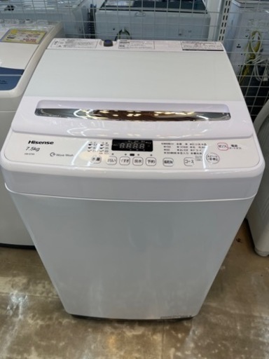 ⭐️Hisense⭐️ハイセンス⭐️2019年式　7.5kg洗濯機　HW-G75A 1004