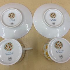 HERMES（エルメス）ペアカップ＆ソーサー（ウォークインザガーデン）