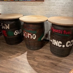 【3本セット!!】ウィスキー樽　テーブル　おしゃれ