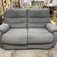 【愛品館 江戸川店 ソファ】 NITORI（ニトリ）ファブリック 電動リクライニング2Pソファ ID:156-019504-007