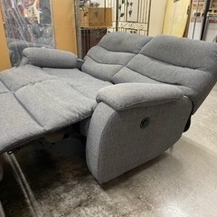 【愛品館 江戸川店 ソファ】 NITORI（ニトリ）ファブリック 電動リクライニング2Pソファ ID:156-019504-007