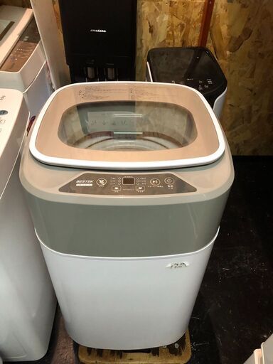 ☆中古￥7,000！BESTEK　3.0kg洗濯機　家電　2018年製　BT-WA01型　【BA103】