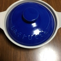ガス火　新品土鍋　19cm ブルー