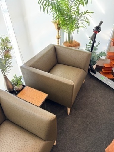 家具 ソファ 1人掛けソファ2脚 カリモク家具 WS11モデル 1人掛けソファ