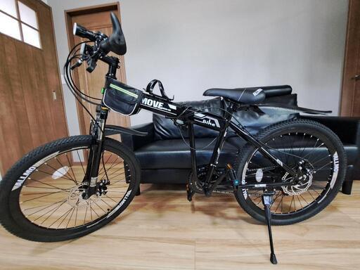 新品最終値下げです！折り畳み自転車ブラック２４インチ