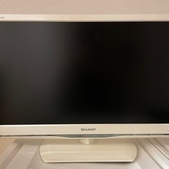 [〜28日まで]Sharp 液晶テレビ　ホワイト　LC-22K90