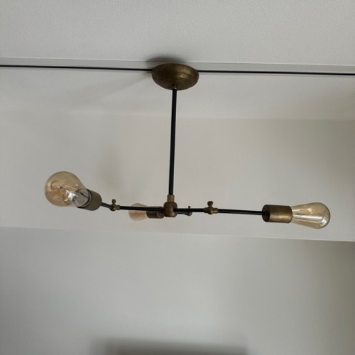 ACME SOLID BRASS LAMP 3ARM / BLACK