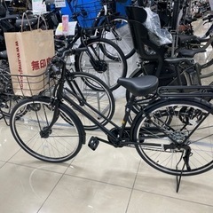  大型バスケット付自転車citybike ツヤケシブラック