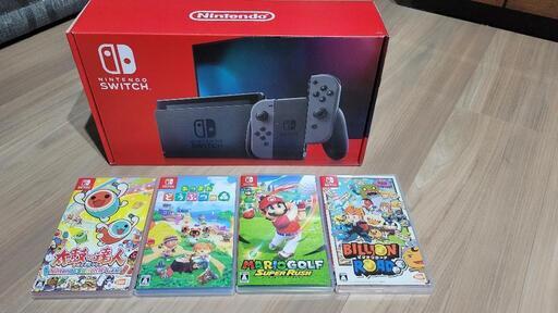 Nintendo Switch本体　＋ソフト４本　ニンテンドースイッチ