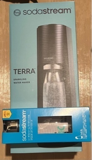 Sodastream ソーダストリーム TERRA テラ ブラック　マイボトル付き
