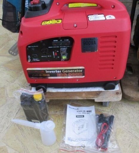 425 インバーター発電機 ナカトミ EIG-900D 未使用保管品 展示品