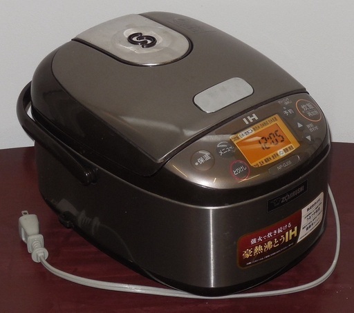【直接引き取りのみ】 2019年製 IH炊飯ジャー 3合炊き 象印 NP-GJ05 ブラウン R6-0116-③
