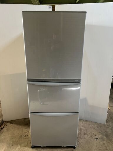 340L東芝 自動製氷機能搭載 3ドア冷蔵庫 GR-E34N-SS 　シルバー スリムタイプ （13）お近くなら無料配達いたします。