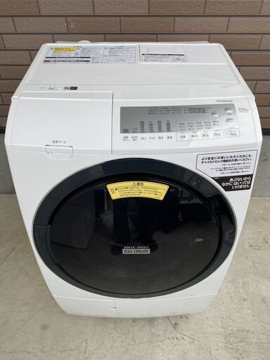 【地域限定 送料無料】 HITACHI 10/6.0㎏ドラム式洗濯乾燥機 BD-SG100FL 2020年製 ビッグドラム 日立 ヒートリサイクル 風アイロン ドラム洗濯機 #37273-2-100