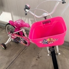 子供　自転車　プリキュア　16インチ　スタンド付き