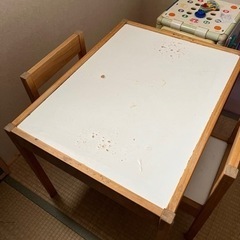 家具 ミニテーブル キッズ 机 椅子セット お絵描き ねんど ぬ...