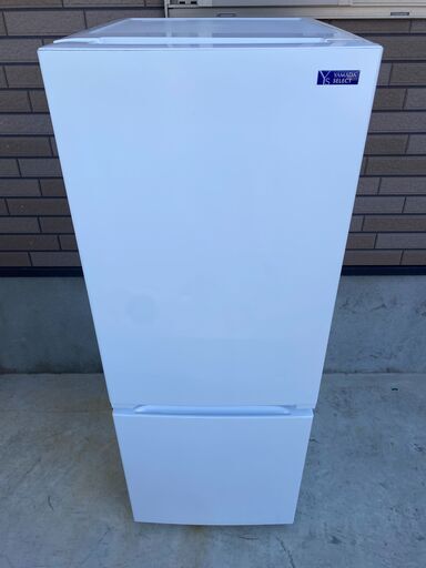 【地域限定 送料無料】YAMDA SELECT/ヤマダ セレクト/ノンフロン冷凍冷蔵庫/156L/右開き/キッチン/ホワイト/2021年製/YRZ-F15G1