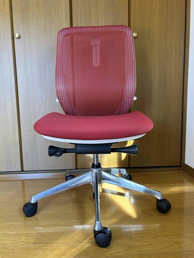 オカムラ サブリナチェア レッド 2016年製