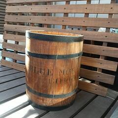 木製 樽 カントリー 薪入れ