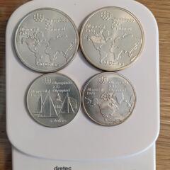 カナダモントリオールオリンピック記念銀貨 　4点セット