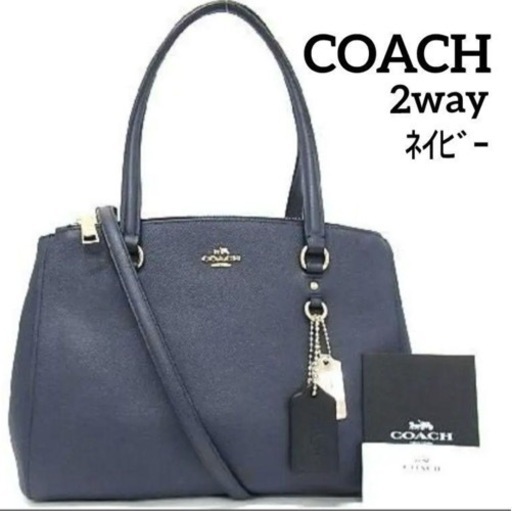 coach ネイビー靴/バッグ ショルダーバッグ ハンドバック 2way