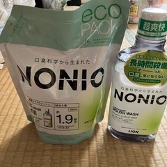 マウスウォッシュNONIO本体と詰め替え