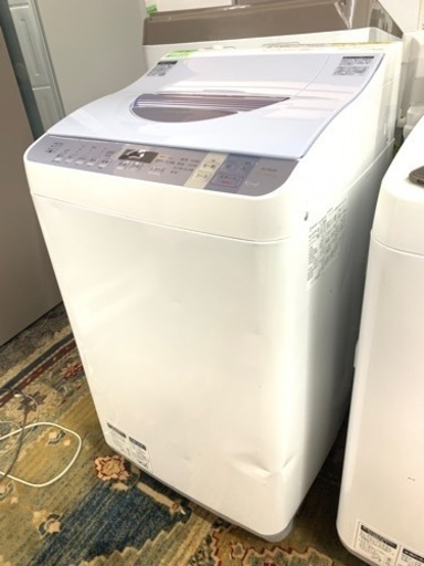 北九州市内配送可能　保証付き　シャープ SHARP ES-TX550-A [たて型洗濯乾燥機(5.5kg) ブルー系]