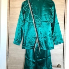 【美品】ダンス 衣装 JAZZ K-POP 緑 ジャケットパンツ...