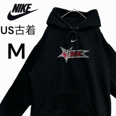 インポート古着！NIKE/ナイキ　ロゴパーカー　M  バスケット　黒