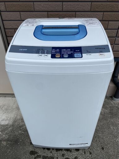 【地域限定 送料無料】 HITACHI 全自動　洗濯機　5kg 清掃済み　動作確認済み　NW-5MR 人気商品　大特価　＃37271-0-2