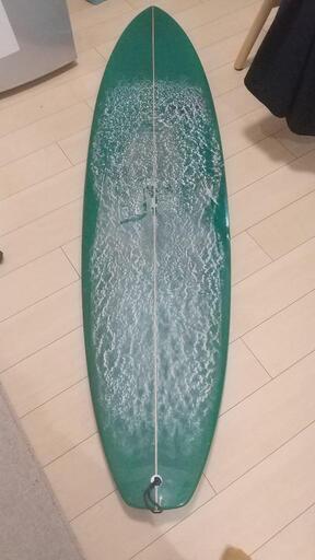 サーフボード ハードケース フィン デッキパッド付き 青色のファン