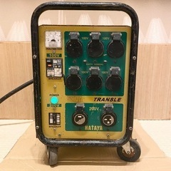 ハタヤ 大容量型トランスル(5KVAタイプ) 屋内用 昇降圧兼用型 HLV-05A型 漏電遮断器 過負荷短絡保護兼用型 ケーブル無し 動作現状品 HATAYA