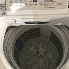 ☆値下げ☆K2401-462 Panasonic 全自動電気洗濯機 2020年製 7kg 動作確認済み キズ汚れ有り