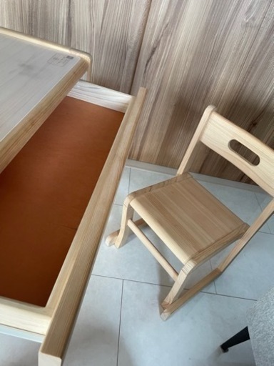 IKONIH アイコニー ヒノキの机と椅子 ほぼ未使用 定価55000