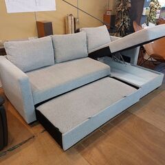 【愛品倶楽部柏店】 ニトリ　ノアーク　布張りカウチソファーベッド　グレー
