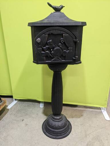 中古 訳アリ メールボックス ミッキー 「鳥の郵便屋さん」TD-MB01 松戸