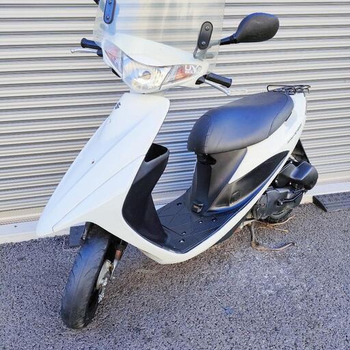 2483.高年式FIモデル　アドレスv50　バッテリー新品、バイザー付属　千葉県柏市　即日配送、自走引き取りも可能