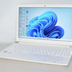 中古良品ノートパソコン 東芝 Dynabook T75/CW Windows11+office 高性能core i7-7500U/爆速SSD512GB/メモリ8GB/ブルーレイ/無線内蔵/カメラ