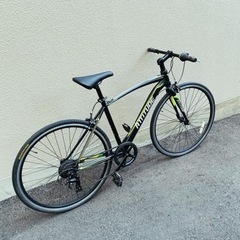 (決まりました)中古自転車完成！アルミフレームのクロスバイク。後ろタイヤやワイヤー類新品デス！