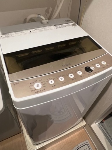 【取引中】Haier 全自動 洗濯機 6kg JW-C60C (W)